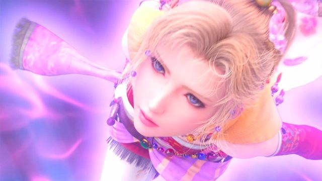 Final Fantasy Resonance Terra vision HD cutscene attack flying with purple aura