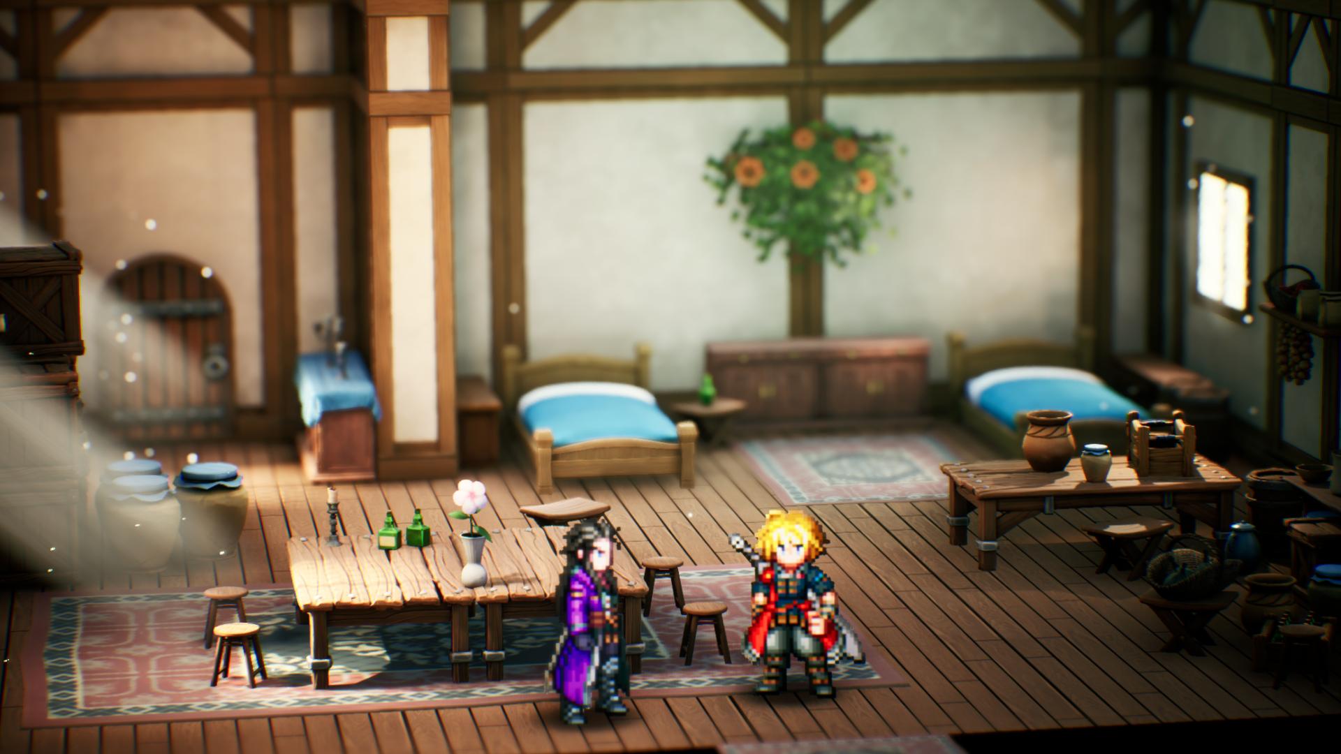 Final Fantasy Resonance Chapter 1 Rain and Lasswell in their house