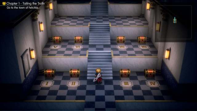 Final Fantasy Resonance Chapter 1 room full of treasure chests