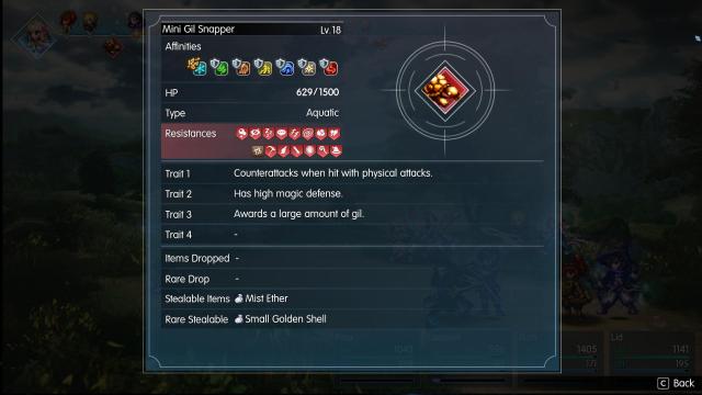 Final Fantasy Resonance chapter 3 gold farm enemy mob details