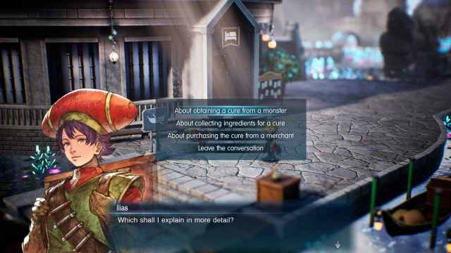 Final Fantasy Resonance chapter 3 sick girl medicine choice quest