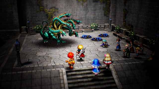 Final Fantasy Resonance chapter 3 story boss water dragon green 3 headed dragon