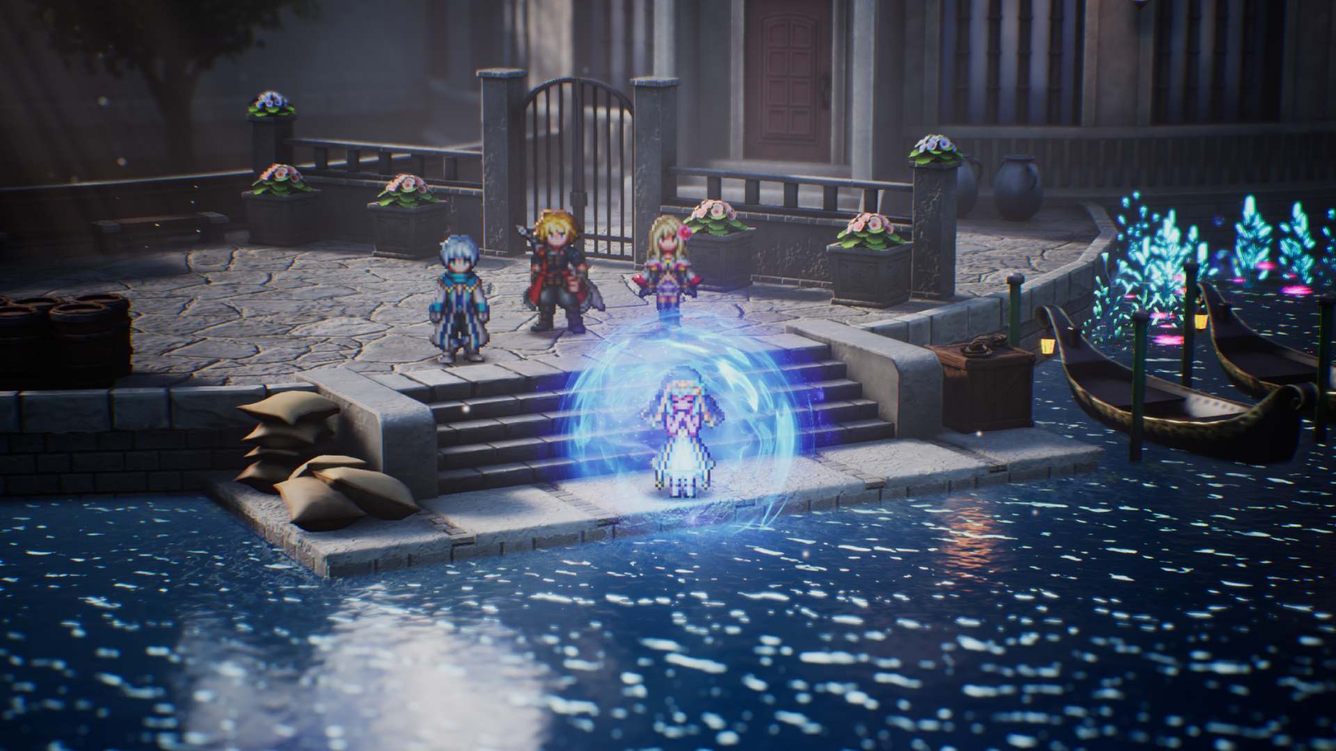 Final Fantasy Resonance chapter 3 cutscene maiden of water praying