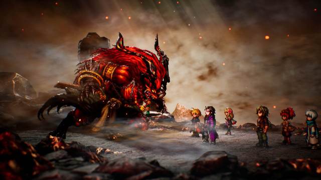Final Fantasy Resonance chapter 4 Ifrit fire Esper boss fight cutscene