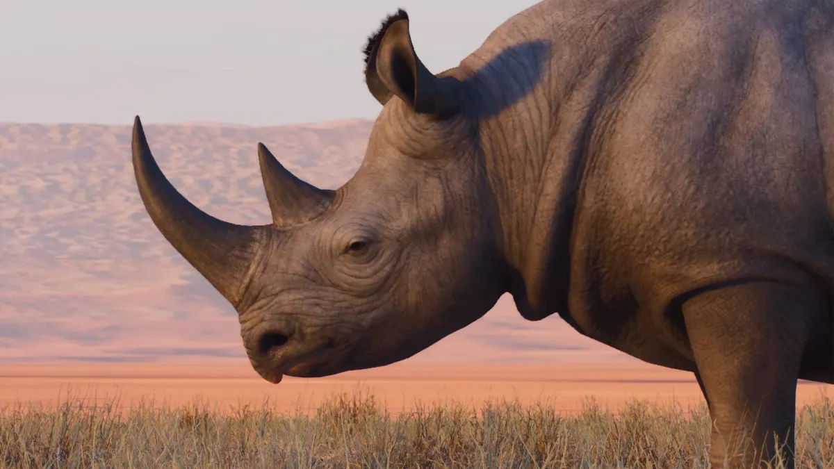 A Black Rhino in Planet Zoo 2