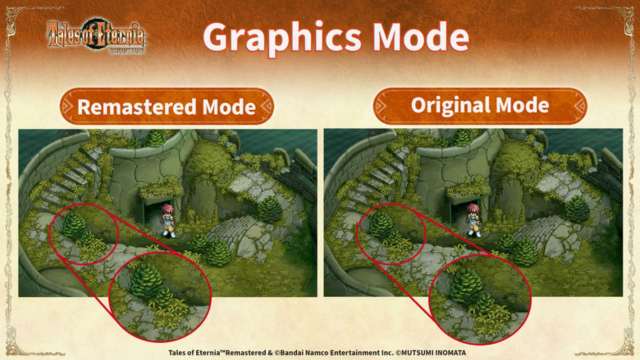 Tales of Eternia Remastered graphics comparison