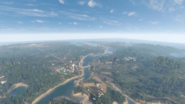 The Witcher 3 Remastered Mod White Orchard view from sky