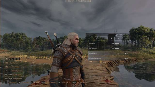 The Witcher 3 Remastered Photo Mode UI
