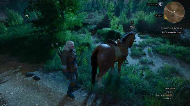 The Witcher 3 remastered roach mounting