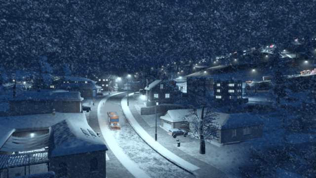 Cities Skylines Snowfall