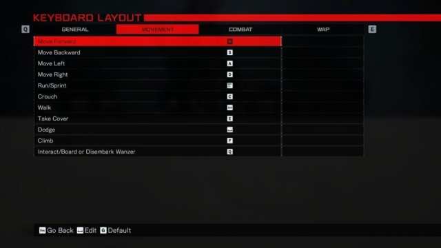 Left Alive Keyboard Controls
