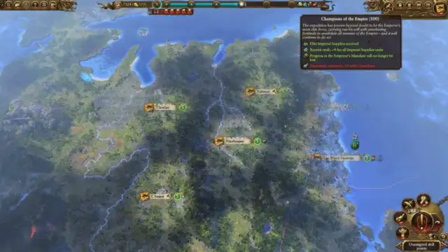 Total War Warhammer 2 Hunter And The Beast Dlc Markus Wulfhart Campaign Guide Emperor's Mandate, Imperial Supplies, Hostility 1