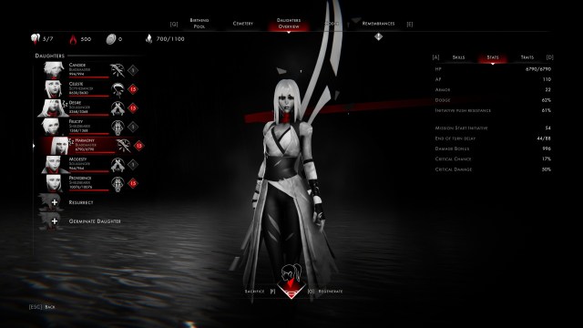 Othercide Blademaster Class Skills Guide Best Skills 1a