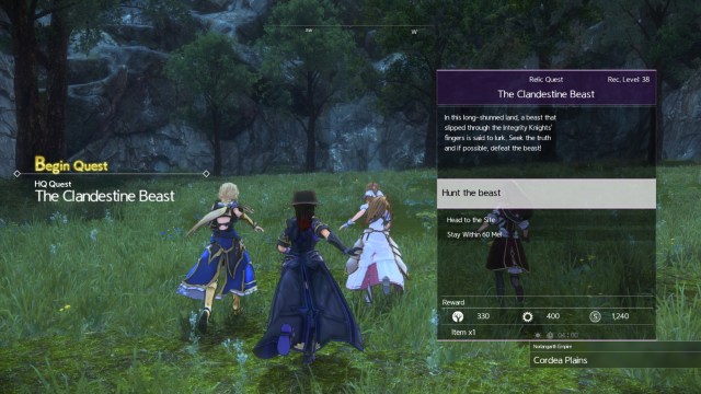 Sword Art Online Alicization Lycoris Divine Beast Sunhorn The Vanished Monolith Cordea Plains 3b