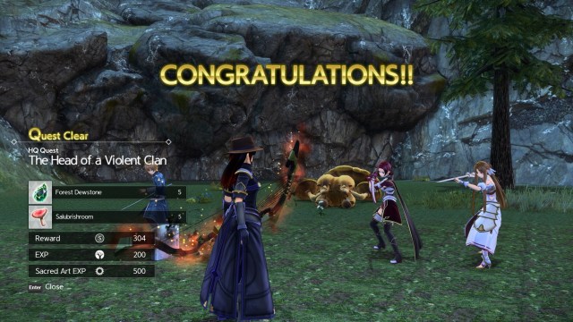 Sword Art Online Alicization Lycoris Greeneye The Absent Divine Beast Rivalier Forest Sustnel Mountains Monolith 4b