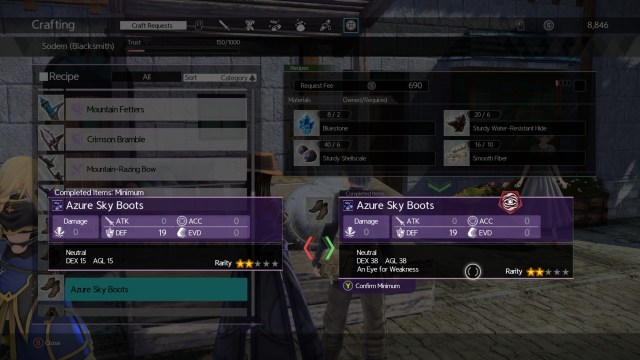 Sword Art Online Alicization Lycoris Crafting Guide Farming Resources Materials Items 3b