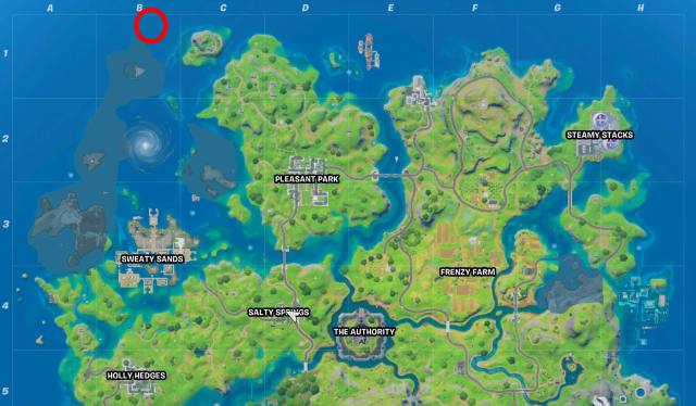 Fortnite Coral Buddies Location Map