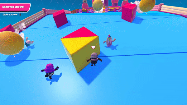 Fall Guys Fall Mountain Run Behind Other Players