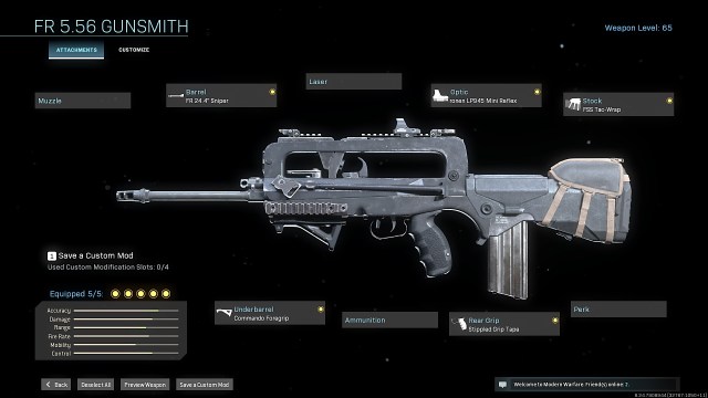 Warzone Famas Set Up