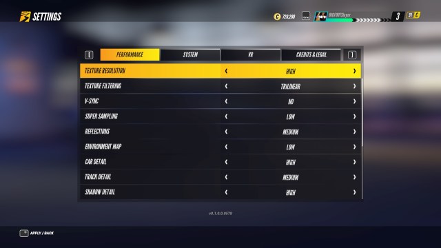 Project Cars 3 Graphics Settings