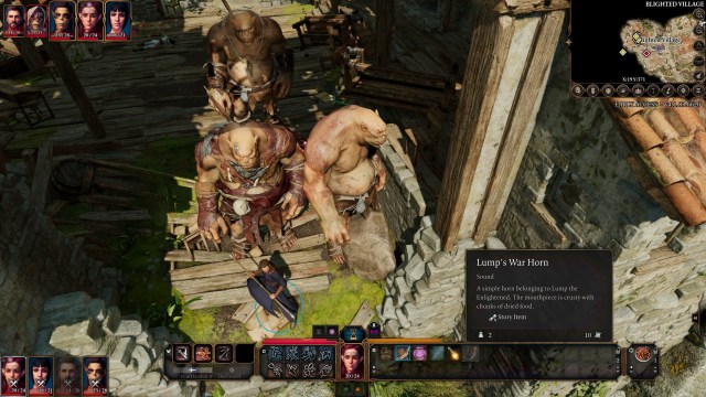 Baldur's Gate 3 Ogre Summon Lump's War Horn Lump The Enlightened One 2