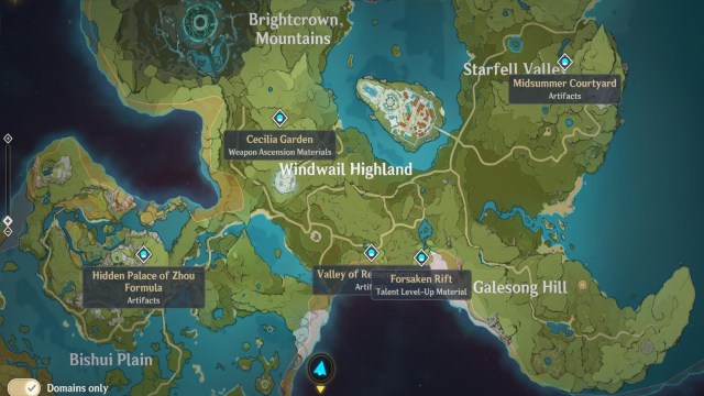Genshin Impact Abyssal Domains Guide Rewards Artifacts Weapon Ascension Materials Talent Leveling Materials 1 (2)