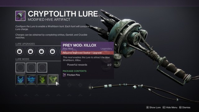 Destiny 2 Beyond Light Wrathborn Hunts Cryptolith Lure Mods Upgrades 1