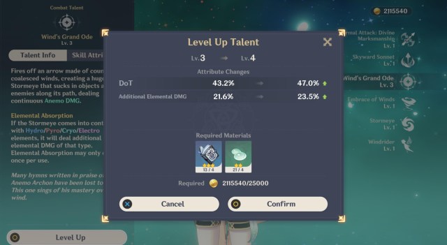 Genshin Impact Venti Guide Weapons Artifacts Talents 3