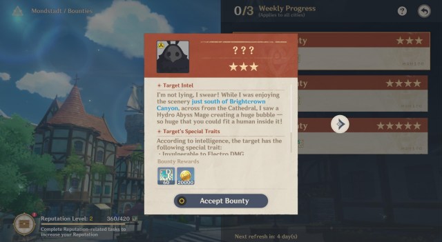 Genshin Impact Reputation Rewards Monstadt Liyue 3