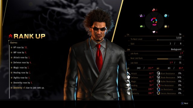 Yakuza Like A Dragon Level Up