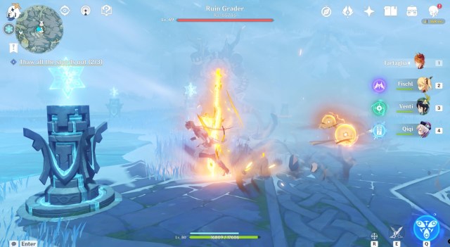 Genshin Impact Unlock Peak Of Vindagnyr Domain In The Mountains Quest 1b