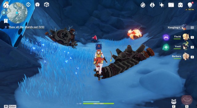 Genshin Impact Unlock Peak Of Vindagnyr Domain In The Mountains Quest 2c