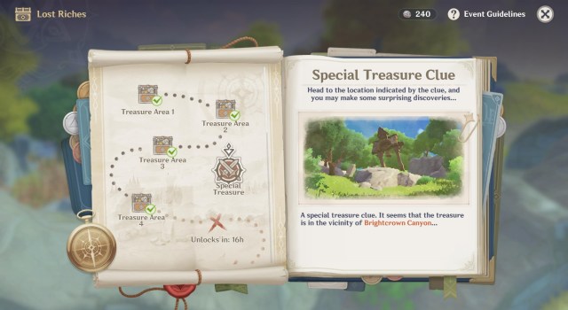 Genshin Impact Lost Riches Day 2 Special Treasure Location 1a