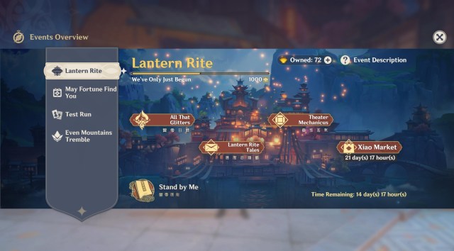 Genshin Impact Lantern Rite Tales Guide Genshin Impact Festive Fever T1 D4 C