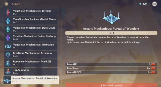 Genshin Impact Theater Mechanicus Armory Best Tower Upgrades Portal 1a