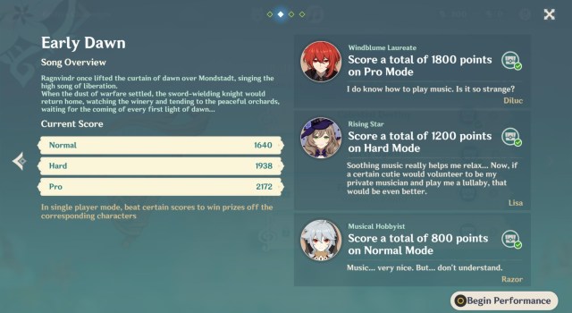 Genshin Impact Windblume Festival Invitation Of Windblume Ballads Of Breeze Festive Challenge Guide Early Dawn 1b