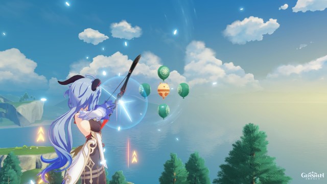 Genshin Impact Windblume Festival Invitation Of Windblume Bullseye Balloons Festive Challenge Guide 1