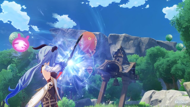 Genshin Impact Windblume Festival Invitation Of Windblume Bullseye Balloons Festive Challenge Guide Lost In The Forest 1