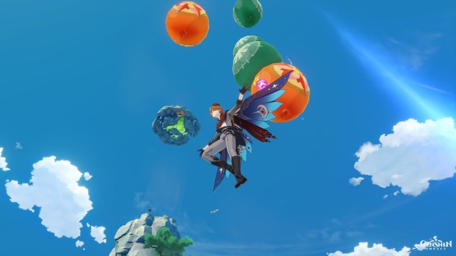 Genshin Impact Windblume Festival Invitation Of Windblume Bullseye Balloons Festive Challenge Guide Lost In The Forest 3