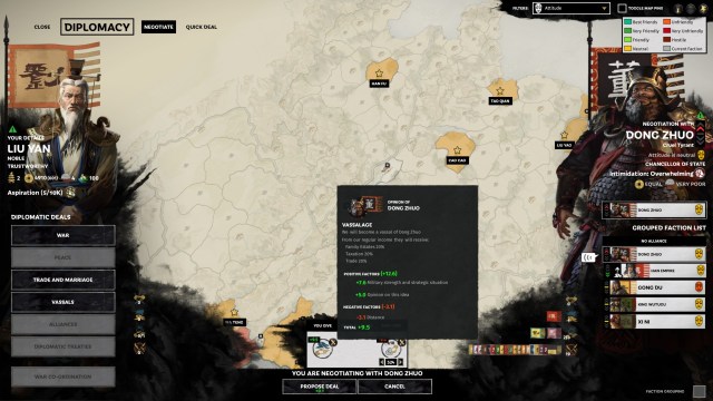 Total War Three Kingdoms Fates Divided Liu Yan Liu Zhang Guide Liu Yan Liu Zhang Aspirations Inheritance Tradeoffs 1b