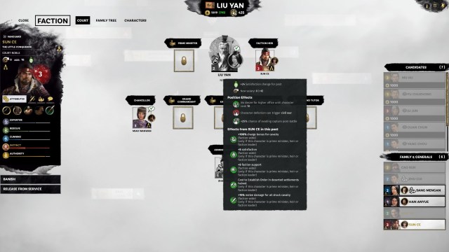 Total War Three Kingdoms Fates Divided Liu Yan Liu Zhang Guide Liu Yan Liu Zhang Aspirations Inheritance Tradeoffs 1d