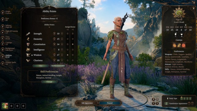 Baldurs Gate 3 Druid Class Guide Abilities