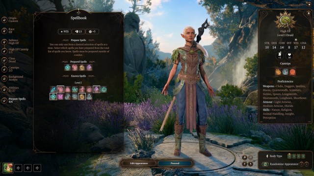 Baldurs Gate 3 Druid Class Guide Spells