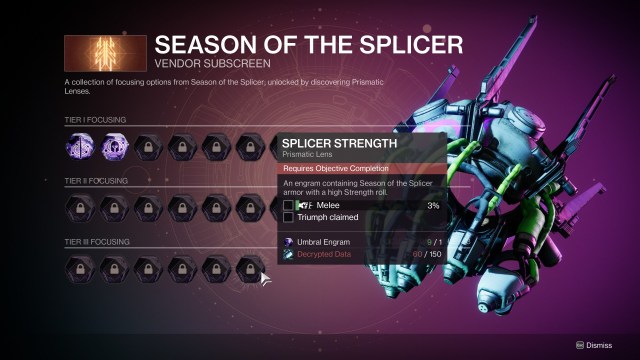 Destiny 2 Splicer Gauntlet Upgrades Guide Ether Elemental Well Mods Decrypted Data 2b