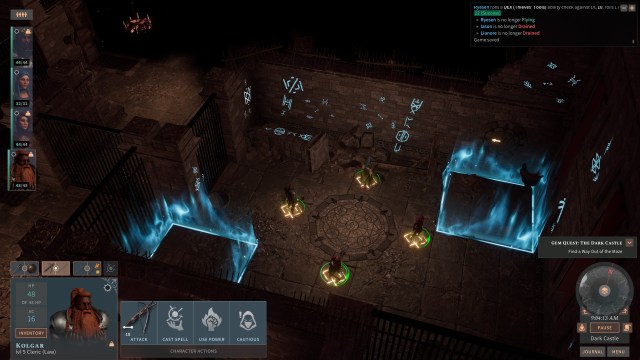 Solasta Crown Of The Magister Dark Castle Master's Maze Puzzle Guide Aksha Boss Fight 2a