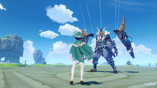 Genshin Impact How To Defeat Maguu Kenki Boss Guide Challenges Marionette Core Phantom Attack Mask Attack 1