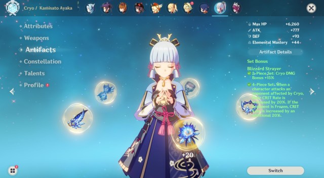 Genshin Impact Ayaka Guide Weapons Artifacts Talents Build Mistsplitter Reforged 2a