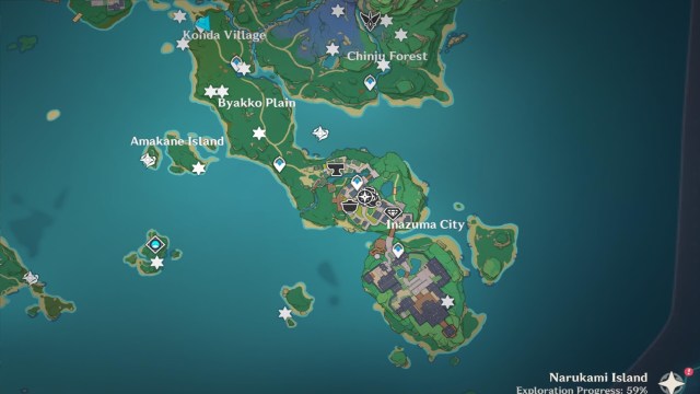Genshin Impact Electroculi Electroculus Locations Inazuma Guide Narukami Island Kannuzuka Yashiori Island 1b