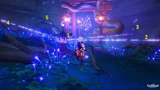 Genshin Impact Konda Village Sacred Sakura Ritual Puzzle Guide 2a