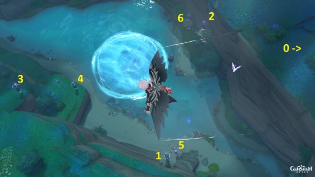 Genshin Impact Orobashi's Legacy Puzzle Quest Guide Fort Mumei Kitain Cross Spear 1c